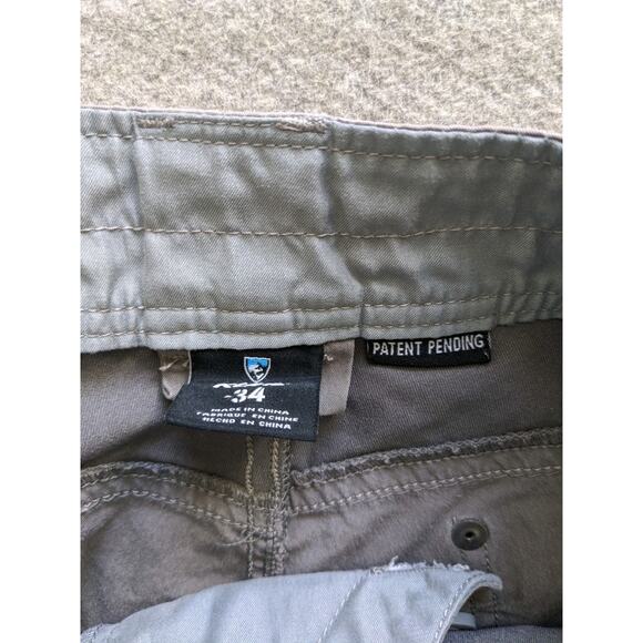 Kuhl Resistor Lite Chino Shorts Mens Size 34 Gray Performance Hiking Outdoor - Picture 6 of 8